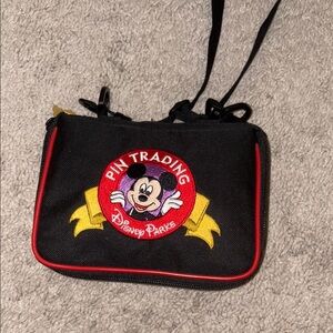 Disney Black and Red Pin Trading Bag